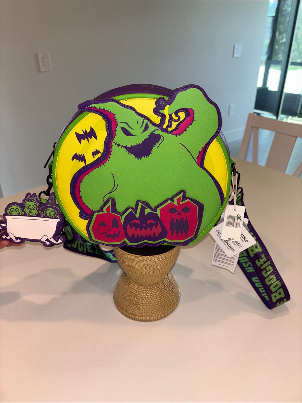 Loungefly The Nightmare Before Christmas Oogie Boogie Kids Crossbody Bag - Green
